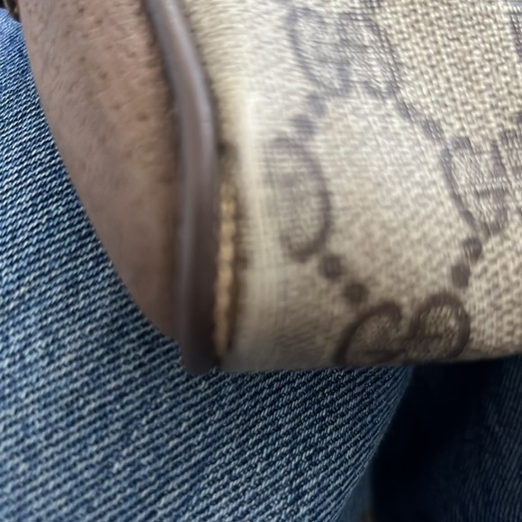 Gucci Beige and Brown Shoulder Bag with Card Holder - Picture 15 of 15